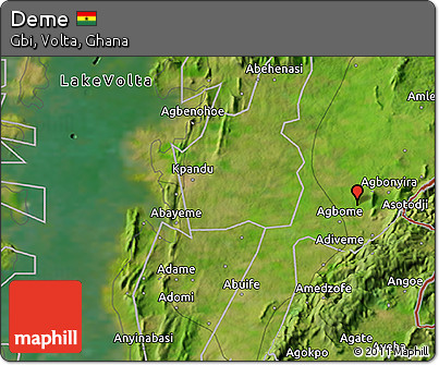 Satellite 3D Map of Deme