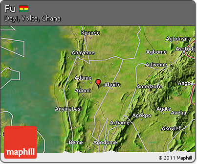 Satellite 3D Map of Fu