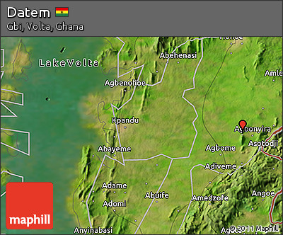 Satellite 3D Map of Datem