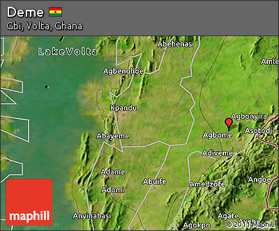 Satellite 3D Map of Deme