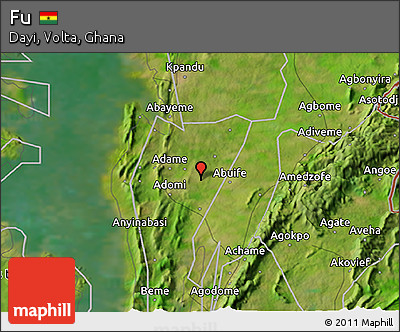 Satellite 3D Map of Fu