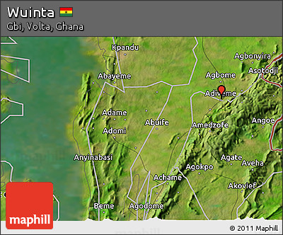 Satellite 3D Map of Wuinta
