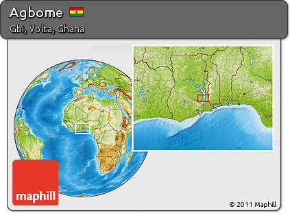 Physical Location Map of Agbome