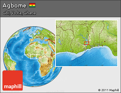 Physical Location Map of Agbome