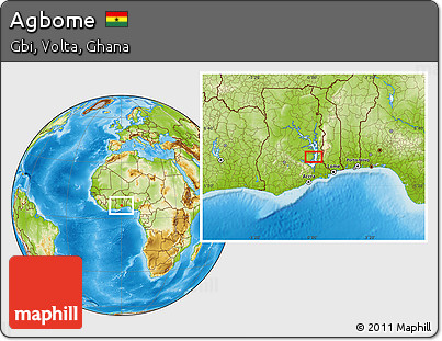 Physical Location Map of Agbome