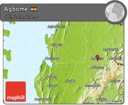 Physical Map of Agbome