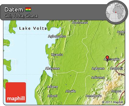 Physical Map of Datem