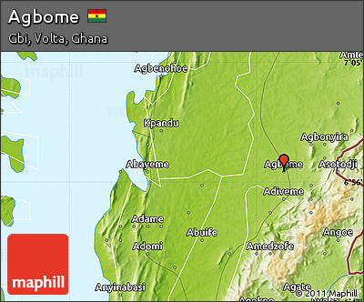 Physical Map of Agbome