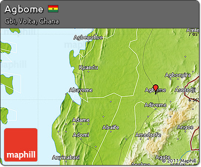 Physical Map of Agbome