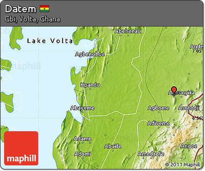 Physical Map of Datem