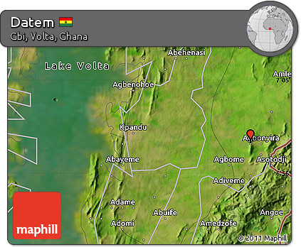 Satellite Map of Datem