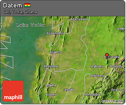 Satellite Map of Datem