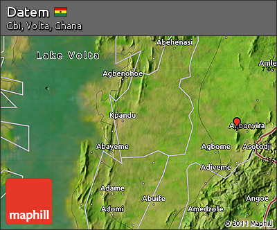 Satellite Map of Datem