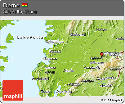 Physical Panoramic Map of Deme