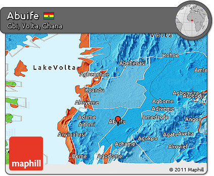 Political Panoramic Map of Abuife