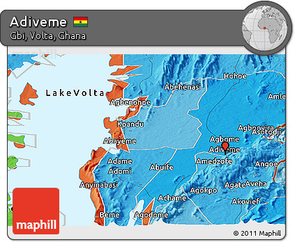 Political Panoramic Map of Adiveme