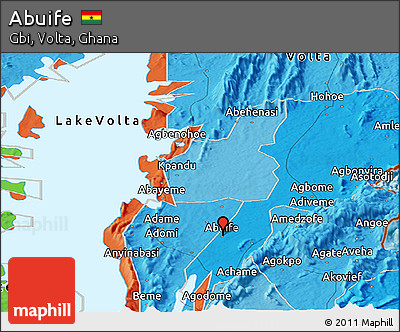 Political Panoramic Map of Abuife