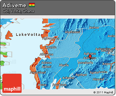 Political Panoramic Map of Adiveme