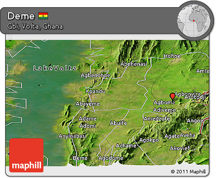 Satellite Panoramic Map of Deme