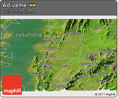 Satellite Panoramic Map of Adiveme
