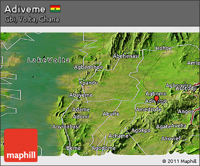 Satellite Panoramic Map of Adiveme