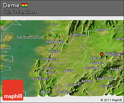 Satellite Panoramic Map of Deme