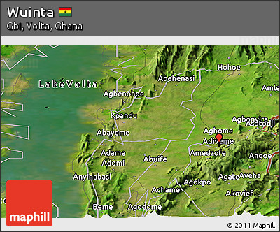 Satellite Panoramic Map of Wuinta