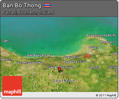 Satellite 3D Map of Ban Bo Thong