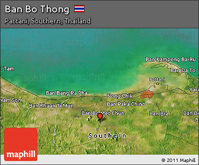 Satellite 3D Map of Ban Bo Thong