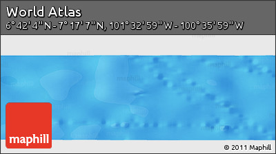 Political Panoramic Map of the Area around 6° 59' 36" N, 101° 4' 29" W