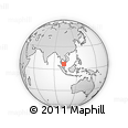 Outline Map of the Area around 6° 59' 36" N, 102° 55' 30" E, rectangular outline