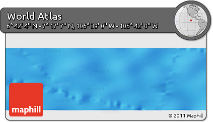 Physical Panoramic Map of the Area around 6° 59' 36" N, 106° 10' 30" W