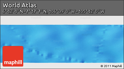 Physical Panoramic Map of the Area around 6° 59' 36" N, 106° 10' 30" W