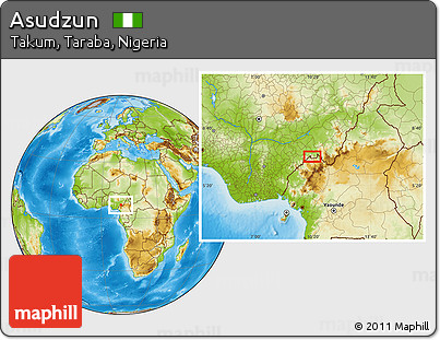 Physical Location Map of Asudzun