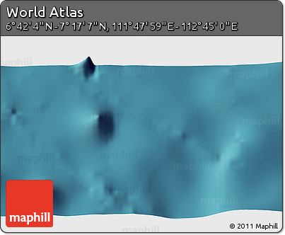 Satellite 3D Map of the Area around 6° 59' 36" N, 112° 16' 30" E