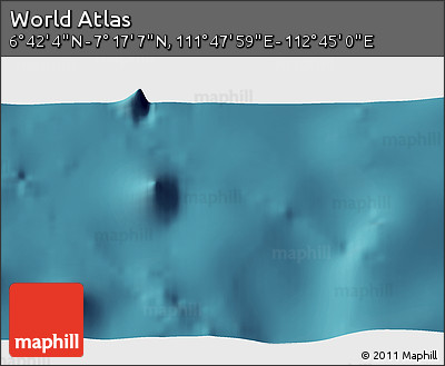 Satellite 3D Map of the Area around 6° 59' 36" N, 112° 16' 30" E
