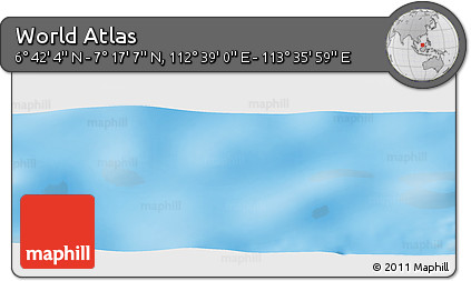 Physical Panoramic Map of the Area around 6° 59' 36" N, 113° 7' 30" E