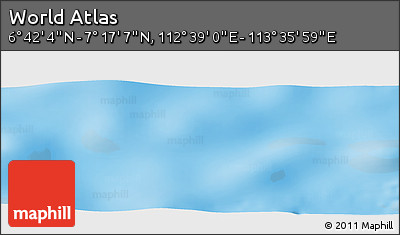 Physical Panoramic Map of the Area around 6° 59' 36" N, 113° 7' 30" E