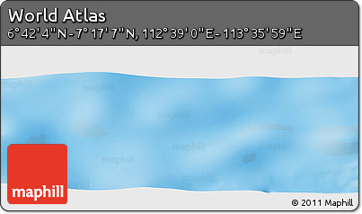 Physical Panoramic Map of the Area around 6° 59' 36" N, 113° 7' 30" E