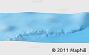 Shaded Relief Panoramic Map of the area around 6° 59' 36" N, 113° 58' 29" E