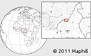 Blank Location Map of Jada