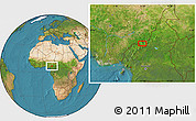 Satellite Location Map of Jada