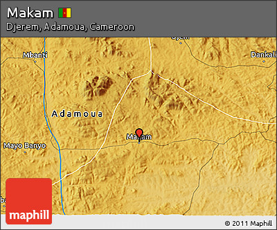 Physical 3D Map of Makam