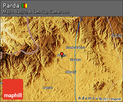 Physical 3D Map of Parda