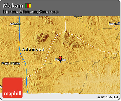 Physical 3D Map of Makam