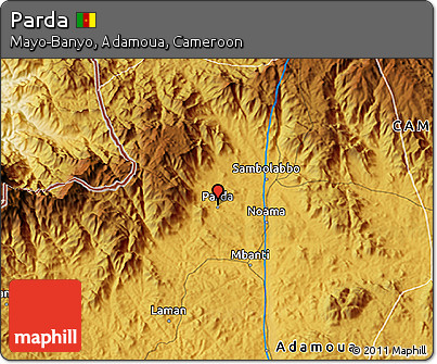 Physical 3D Map of Parda