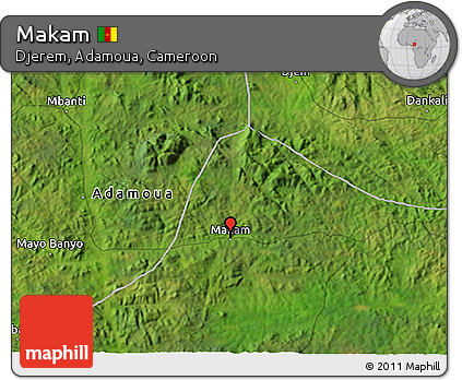 Satellite 3D Map of Makam