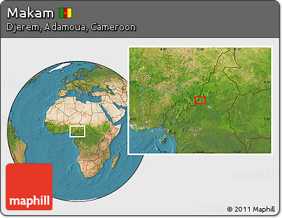 Satellite Location Map of Makam