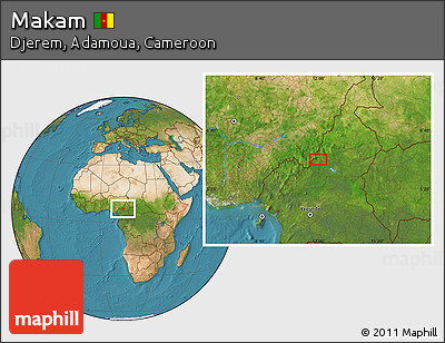 Satellite Location Map of Makam