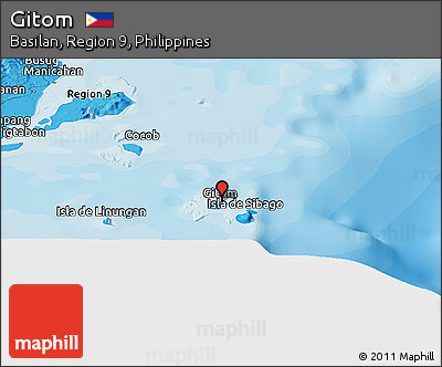 Political Panoramic Map of Gitom